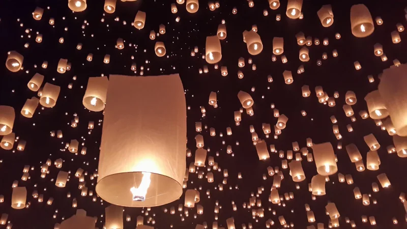 Celebrar el Festival de Luces con locales